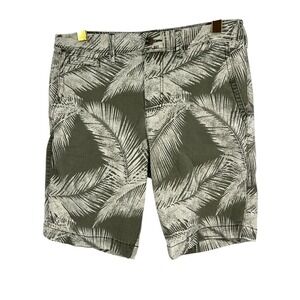 American Eagle Outfitters Men Palm Leaf Print Shorts Extreme Flex Size 30